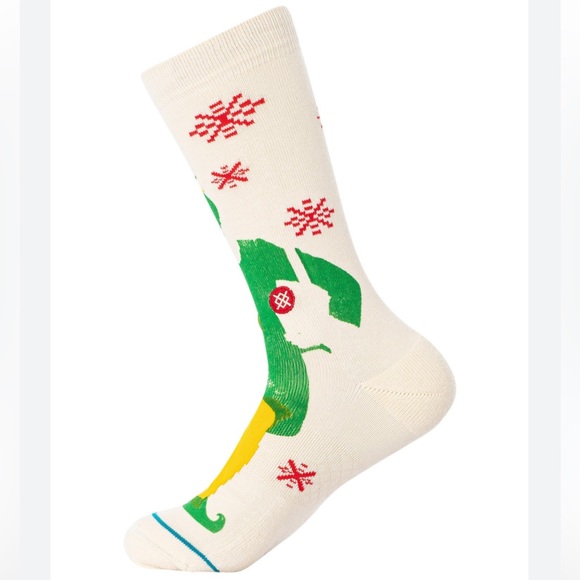 STANCE MEN’S (UNISEX) SOCKS NWT BUDDY the ELF SIZE LARGE W/INFIKNIT CREW HEIGHT - Picture 1 of 5